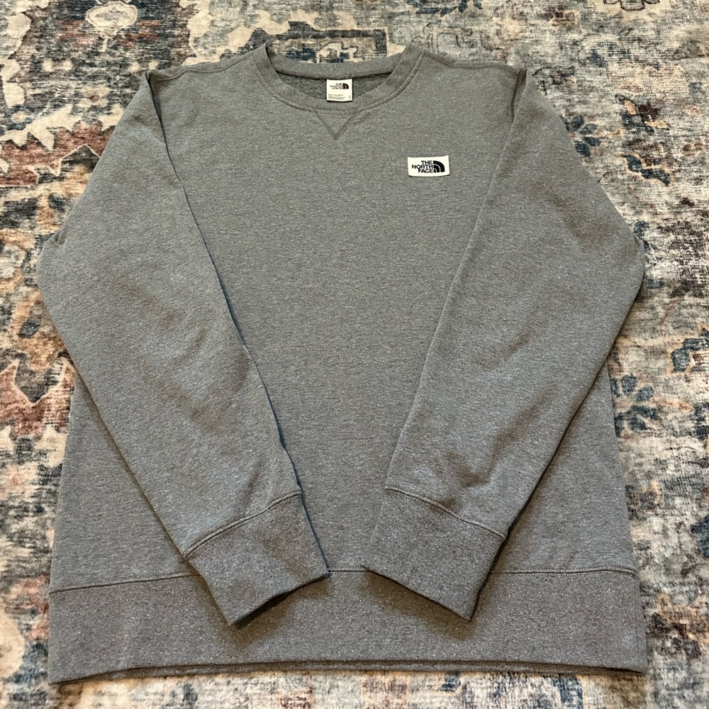 Grey The North Face crewneck sweatshirt #outdoor MENS XL!